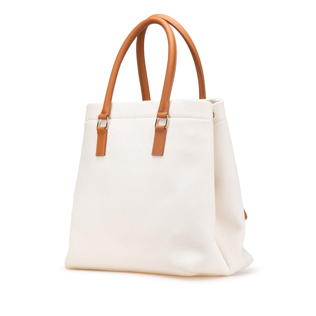 Celine Small Canvas Logo Print Horizontal Cabas Tote - 2