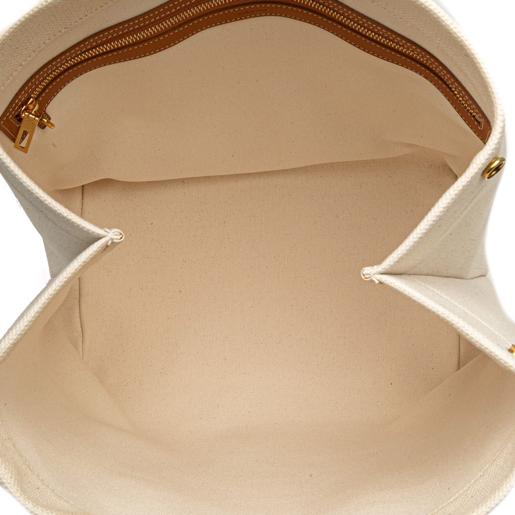 Celine Small Canvas Logo Print Horizontal Cabas Tote - 4