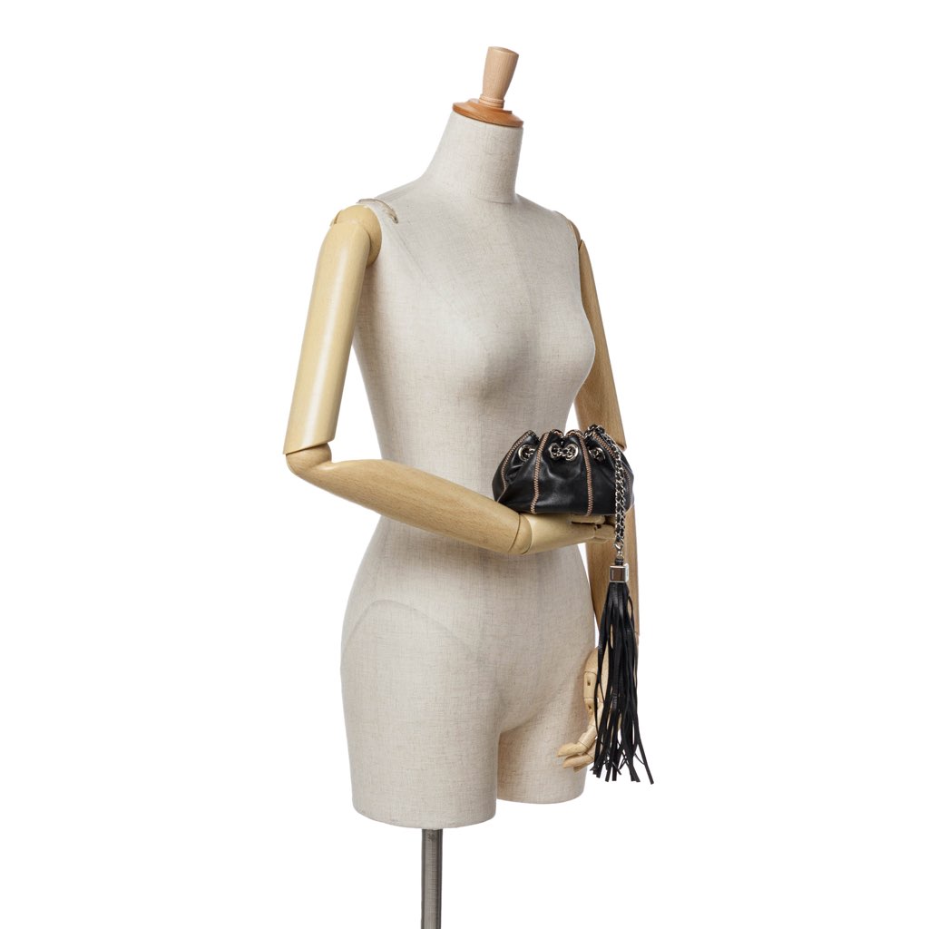 Chanel Mini Lambskin and Satin Reversible Sac Cordon - Image 10