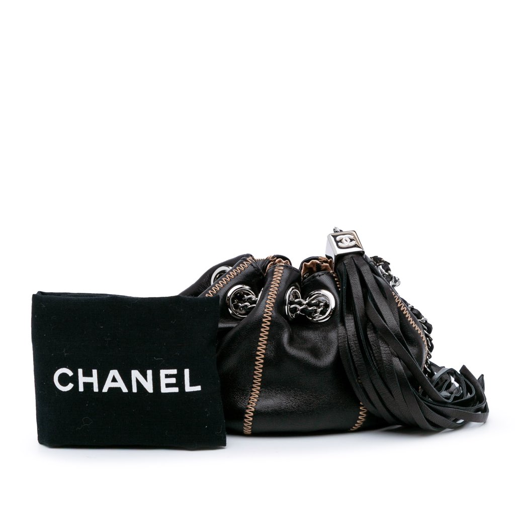 Chanel Mini Lambskin and Satin Reversible Sac Cordon - Image 11