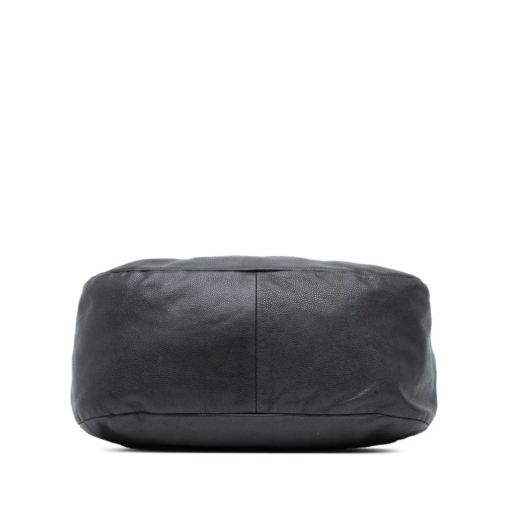 Chanel Caviar 31 Hobo Bag Black Leather Good - Inside View
