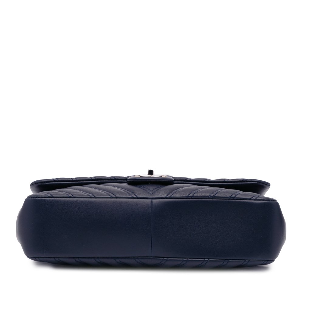 Chanel Jumbo Double Stitch Chevron Lambskin Single Flap - 3