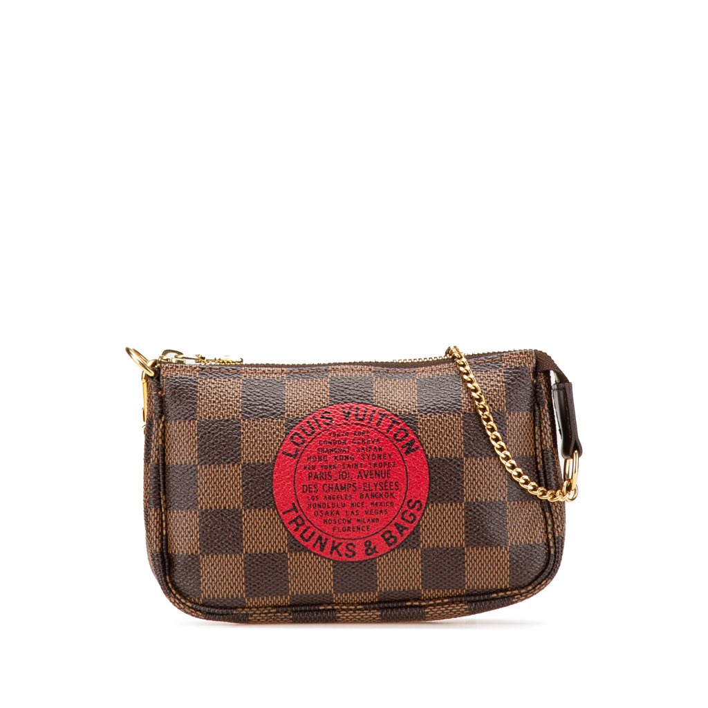 Louis Vuitton Damier Ebene Trunks and Bags Mini Pochette Accessoires