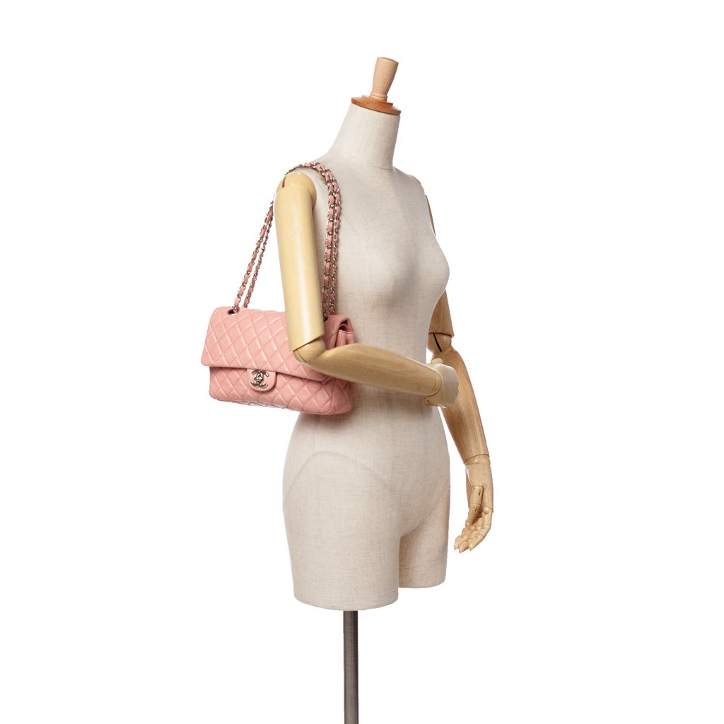 Chanel Medium Classic Lambskin Double Flap - Image 14