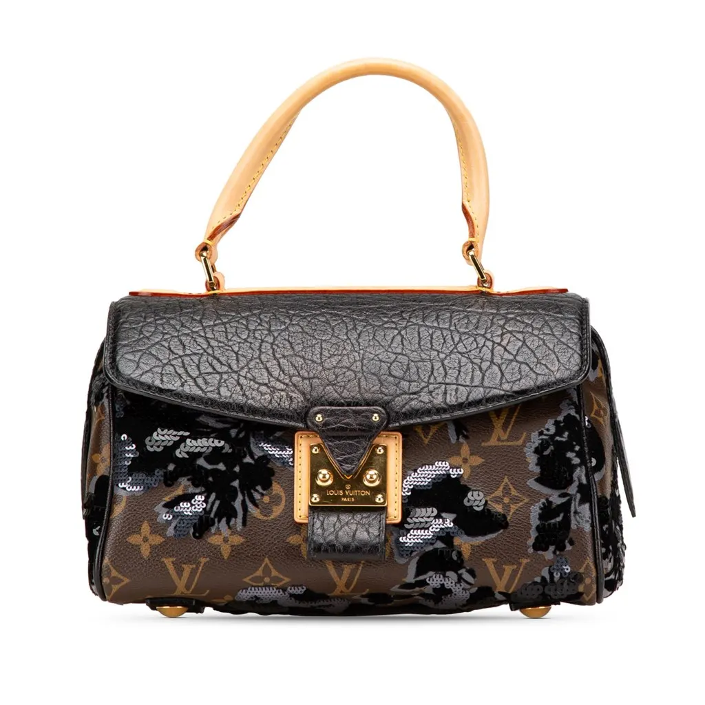 Louis Vuitton Monogram Fleur De Jais Carrousel Brown Canvas Good - Front View