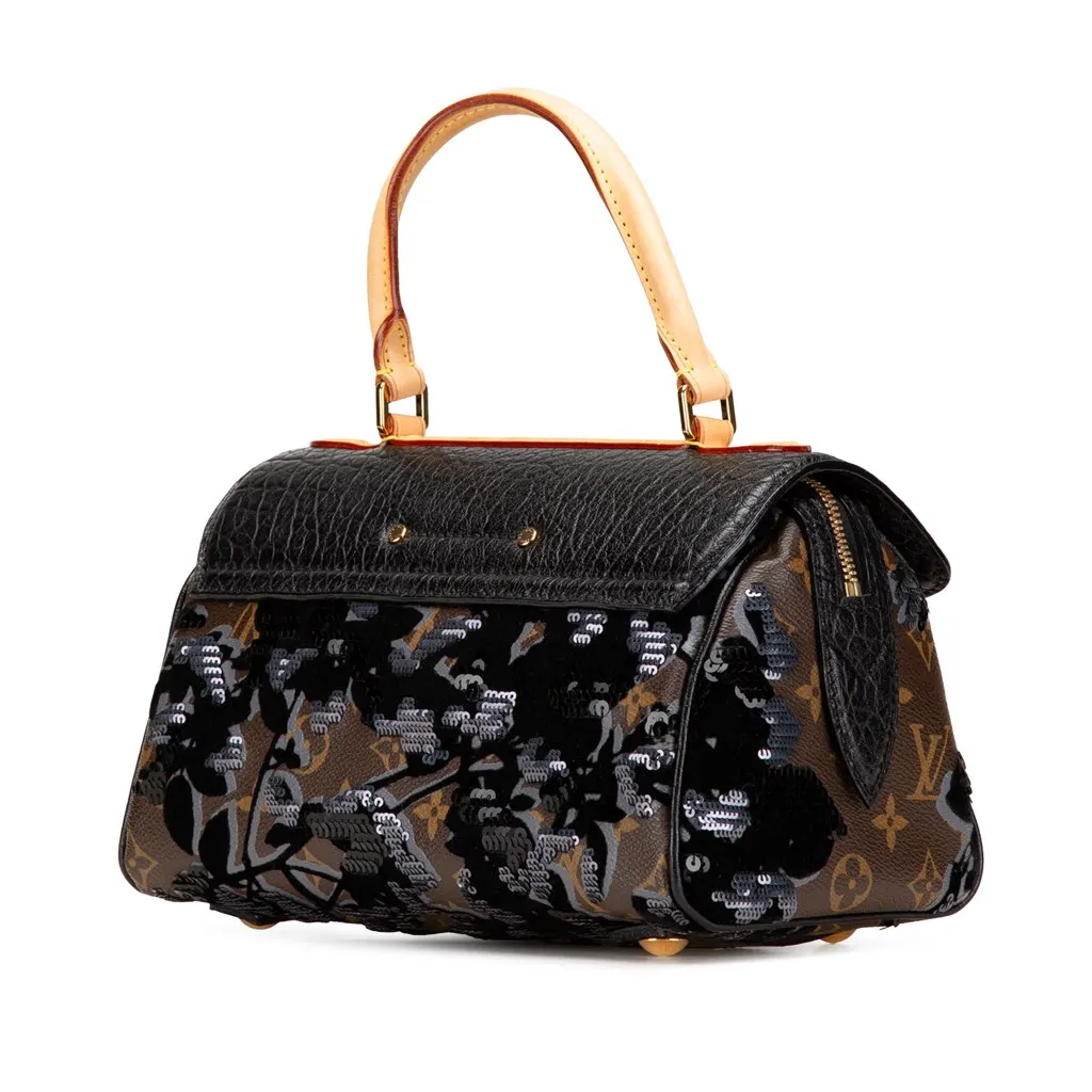 Louis Vuitton Monogram Fleur De Jais Carrousel Brown Canvas Good - Back View