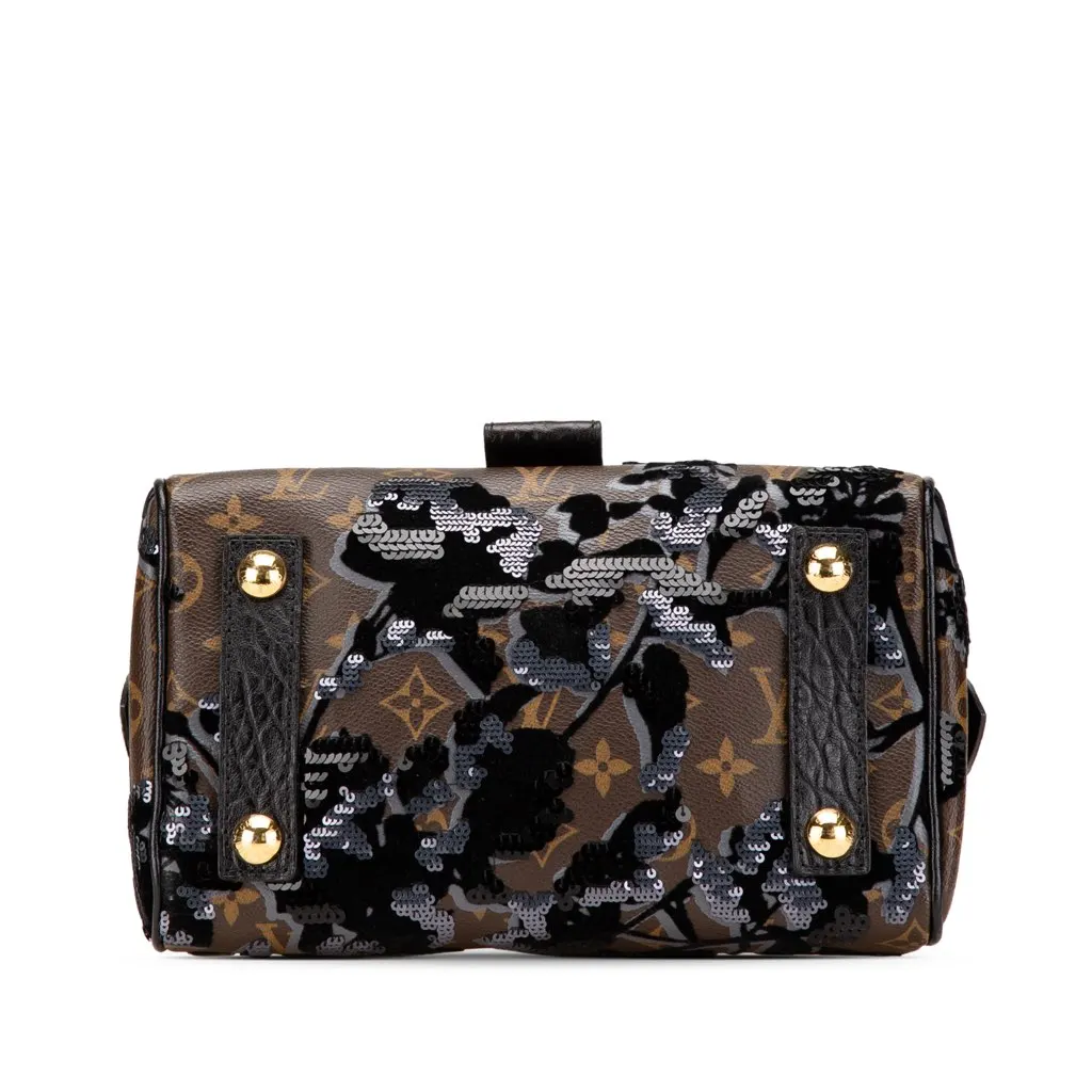 Louis Vuitton Monogram Fleur De Jais Carrousel Brown Canvas Good - Inside View