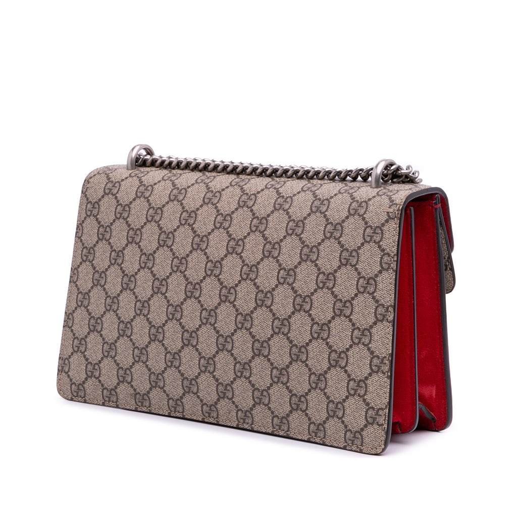 Gucci Small GG Supreme Dionysus Shoulder Bag - Back view