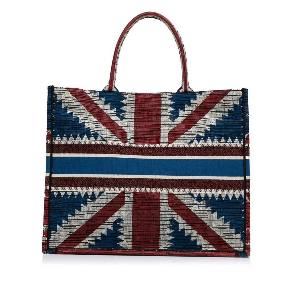 Dior Large French Flag Book Tote - 4