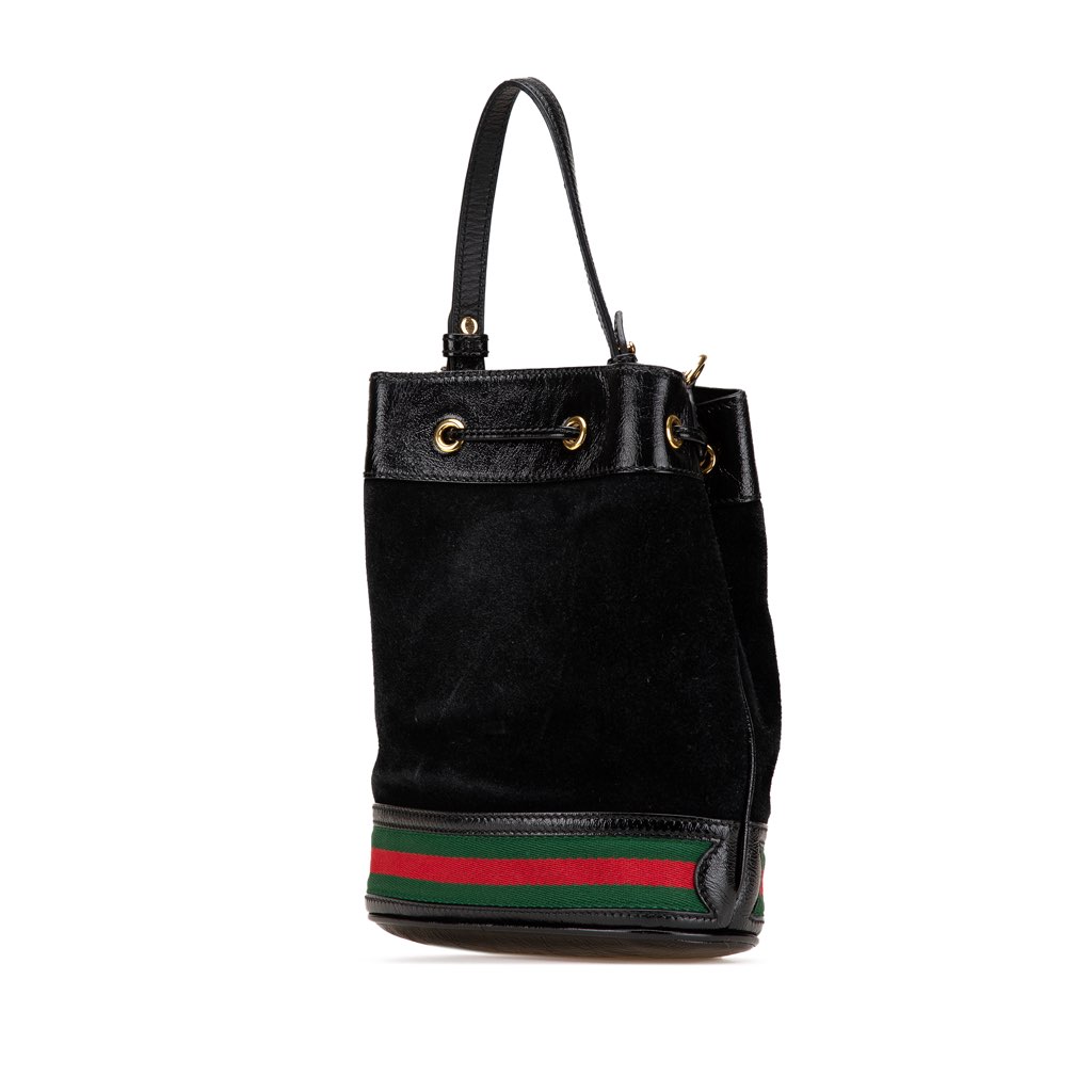 Gucci Small Suede Ophidia Bucket - Back view