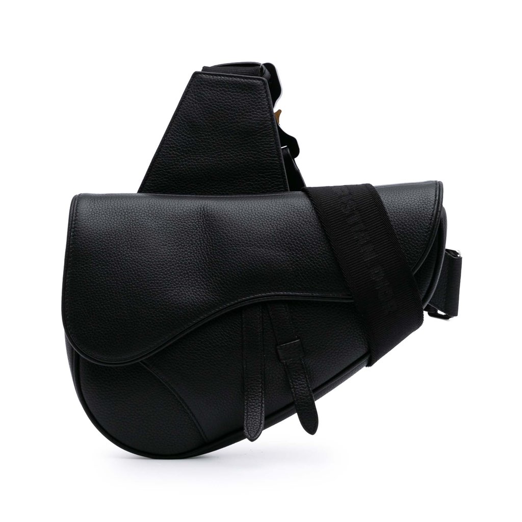 Dior Grained Calfskin Saddle Bag