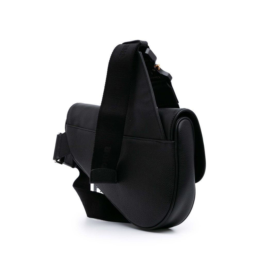 Dior Grained Calfskin Saddle Bag - Back view