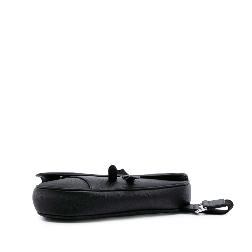 Dior Grained Calfskin Saddle Bag - Image 6