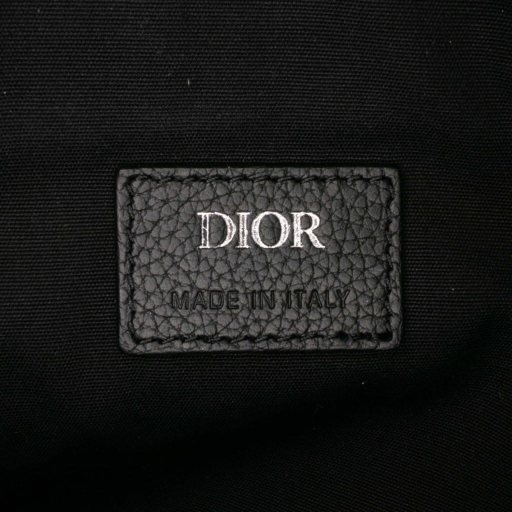 Dior Grained Calfskin Saddle Bag - Side view