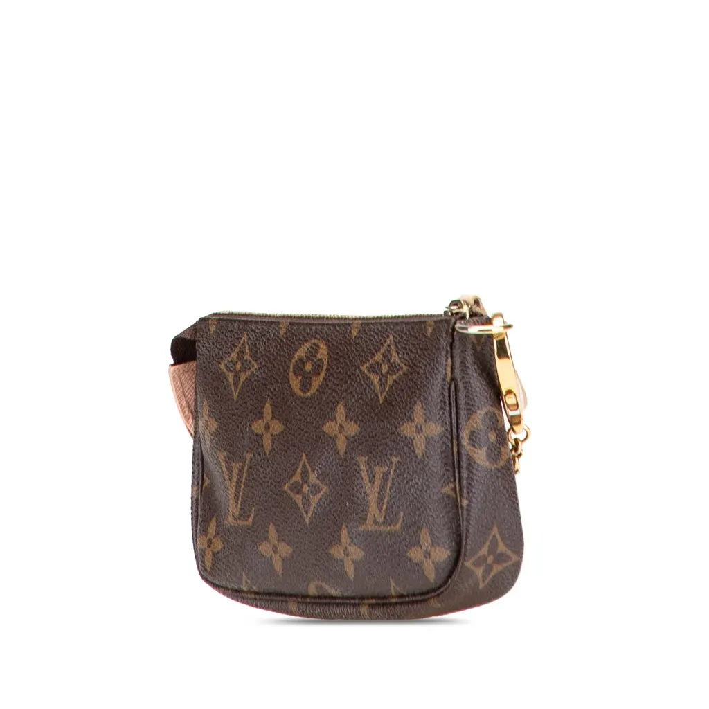 Louis Vuitton Monogram Affiche Mini Pochette Accessoires Brown Canvas Good - Back View