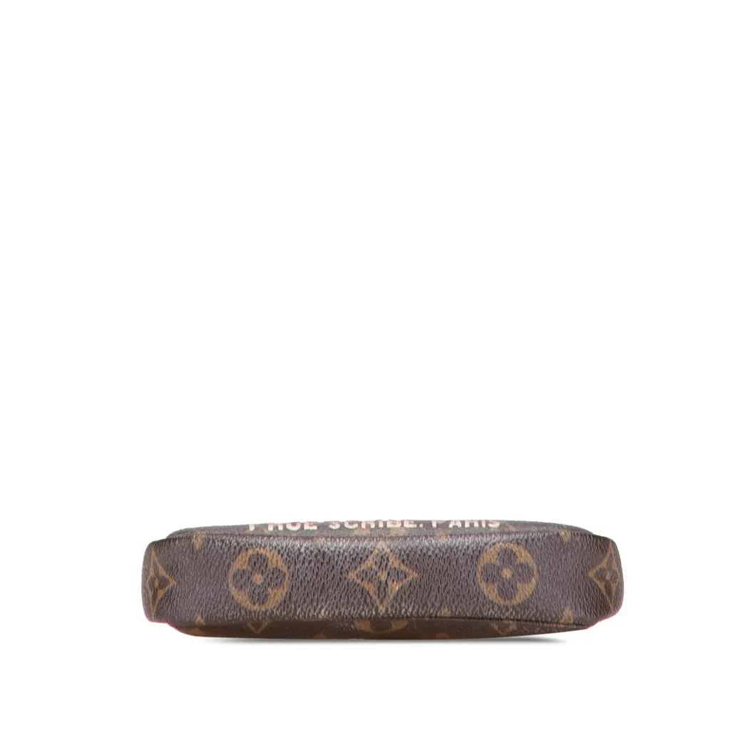 Louis Vuitton Monogram Affiche Mini Pochette Accessoires Brown Canvas Good - Inside View