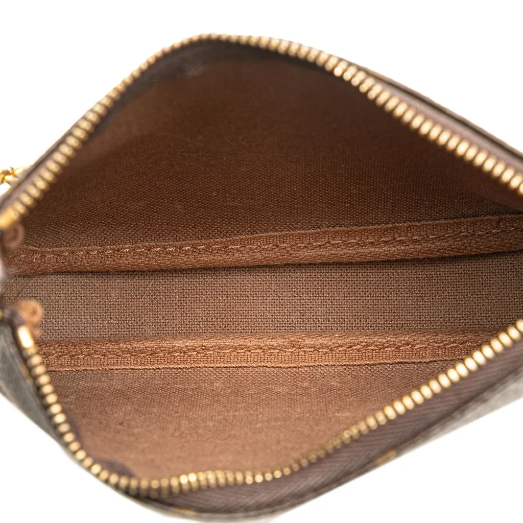 Louis Vuitton Monogram Affiche Mini Pochette Accessoires Brown Canvas Good - Model View