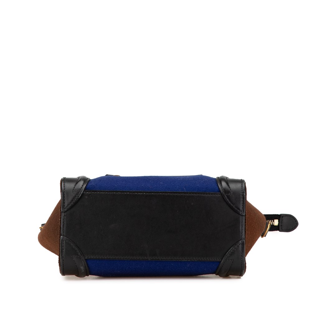 Celine Nano Tricolor Felt Luggage Tote - 3