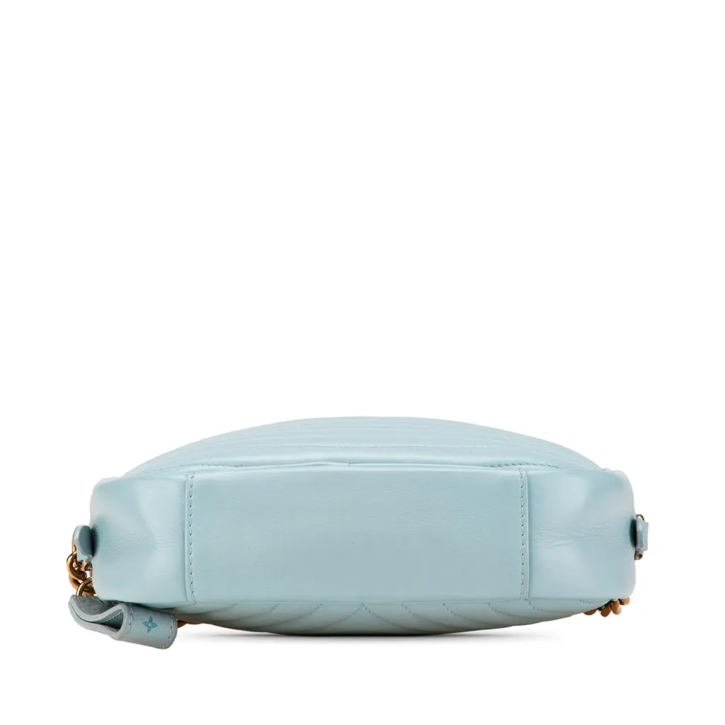 Louis Vuitton New Wave Camera Bag Blue Leather Good - Inside View