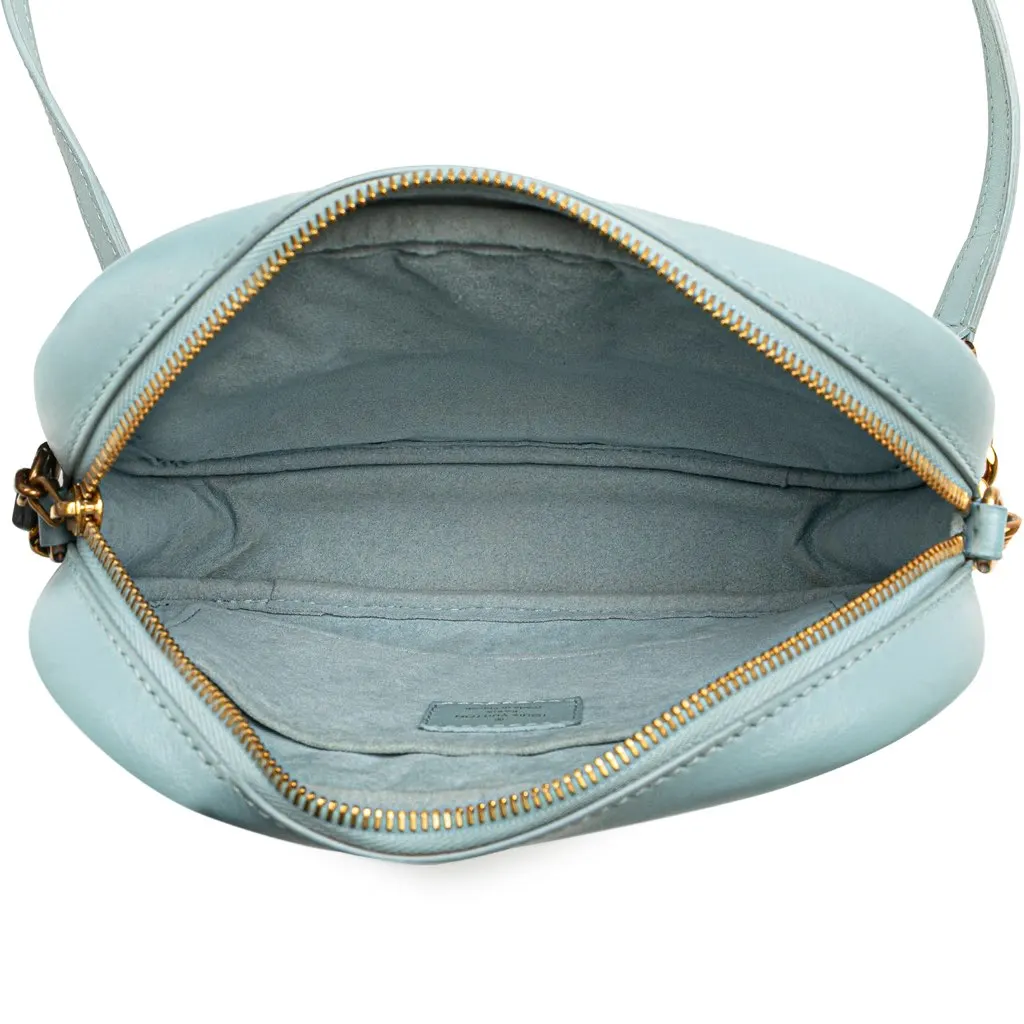 Louis Vuitton New Wave Camera Bag Blue Leather Good - Model View
