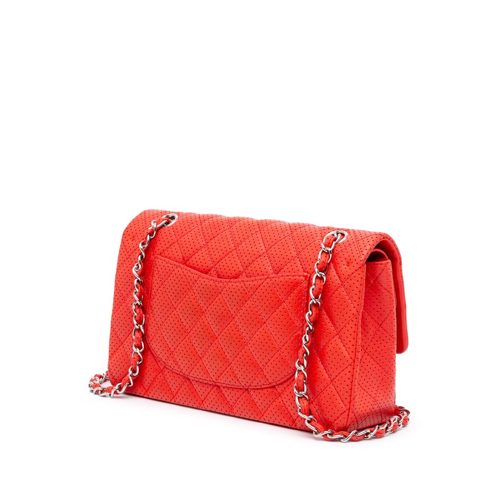 Chanel Medium Classic Perforated Lambskin Double Flap - 2