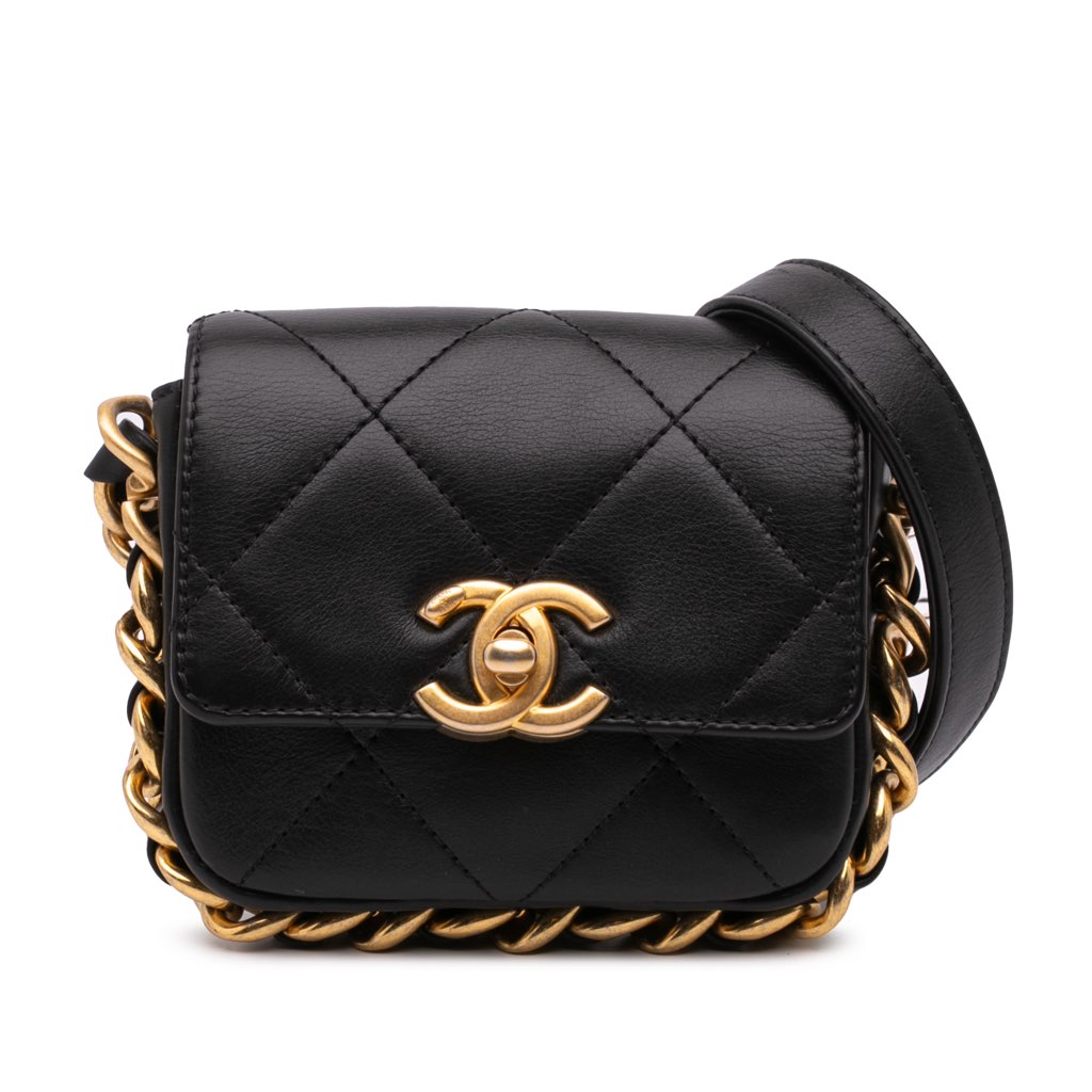 Chanel Mini Quilted Calfskin Framing Chain Flap