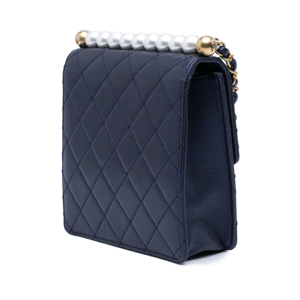 Chanel Small Lambskin Chic Pearls Flap - 2
