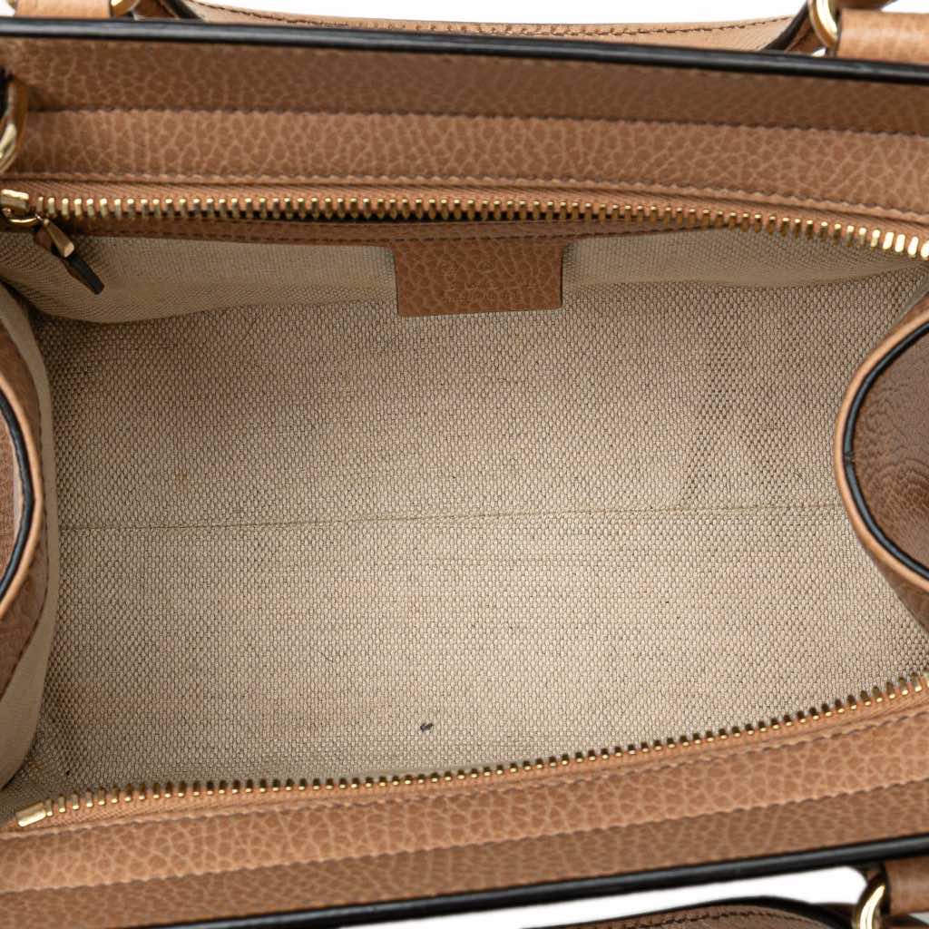 Gucci Medium Leather Soho Top Handle Convertible Tote - 4
