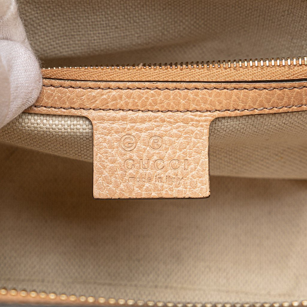 Gucci Medium Leather Soho Top Handle Convertible Tote - Side view