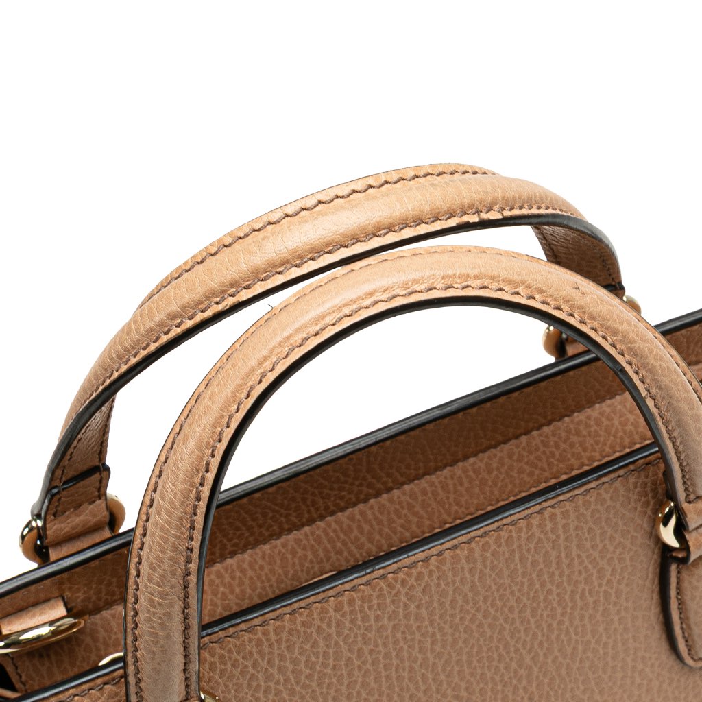 Gucci Medium Leather Soho Top Handle Convertible Tote - Image 12