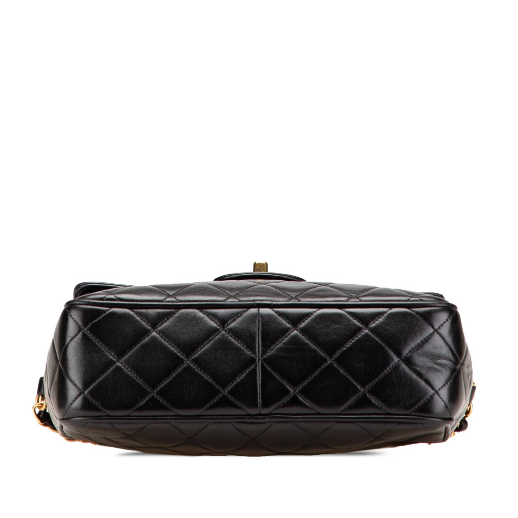 Chanel Small CC Quilted Lambskin Tassel Flap Camera Bag - 3