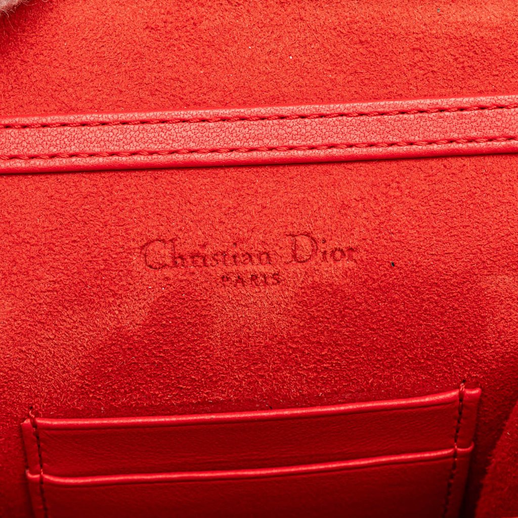 Dior Studded Lambskin Vertical Diorama Bag - 5