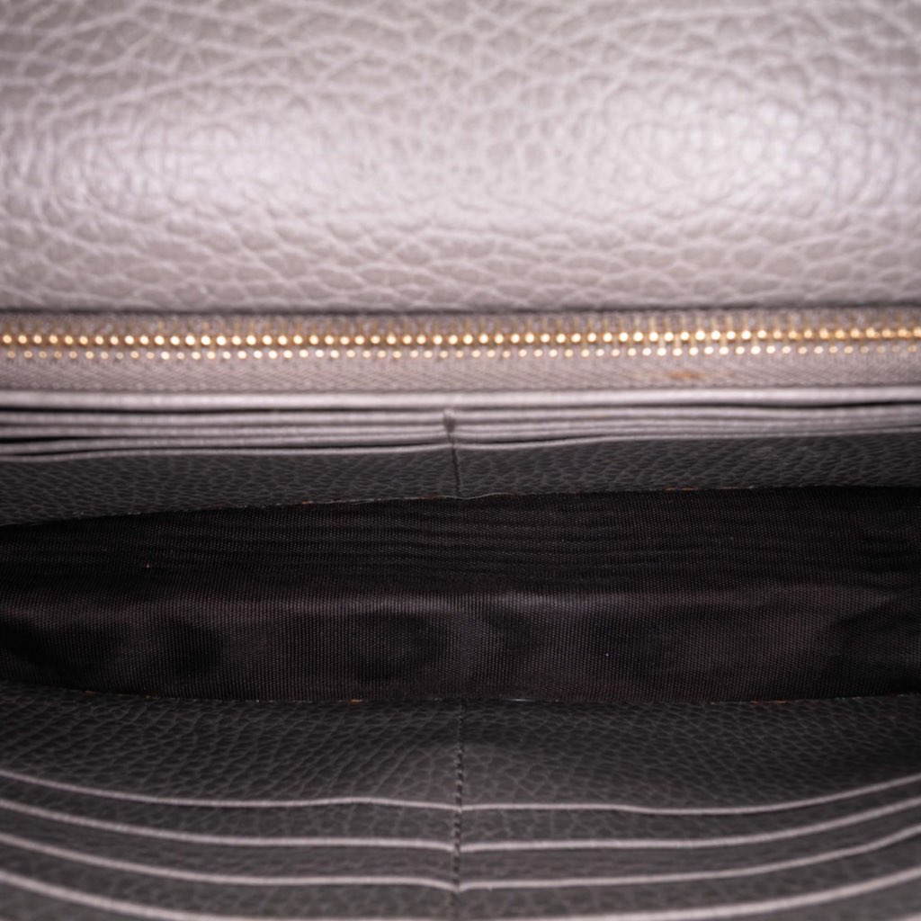 Gucci Leather Interlocking G Dollar Wallet on Chain - 4