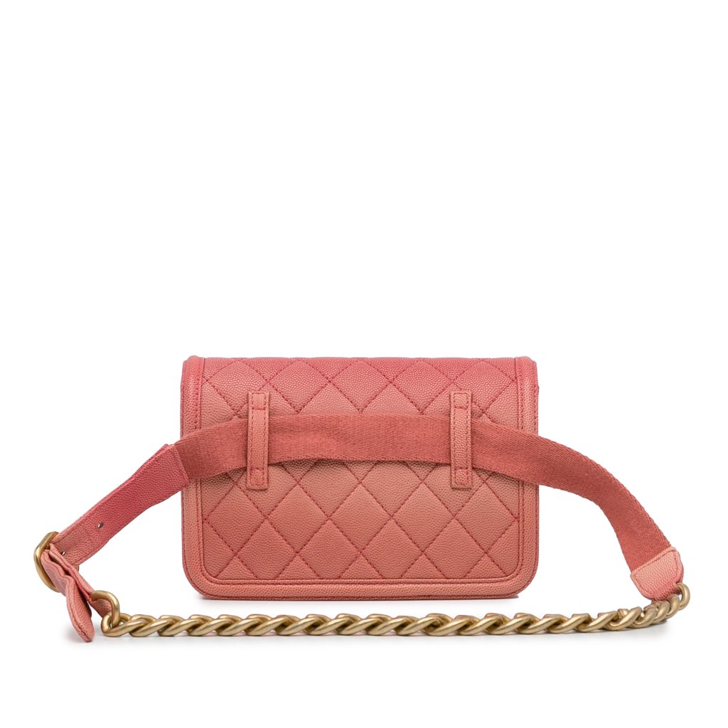 Chanel Caviar Sunset On The Sea Flap Belt Bag - 4