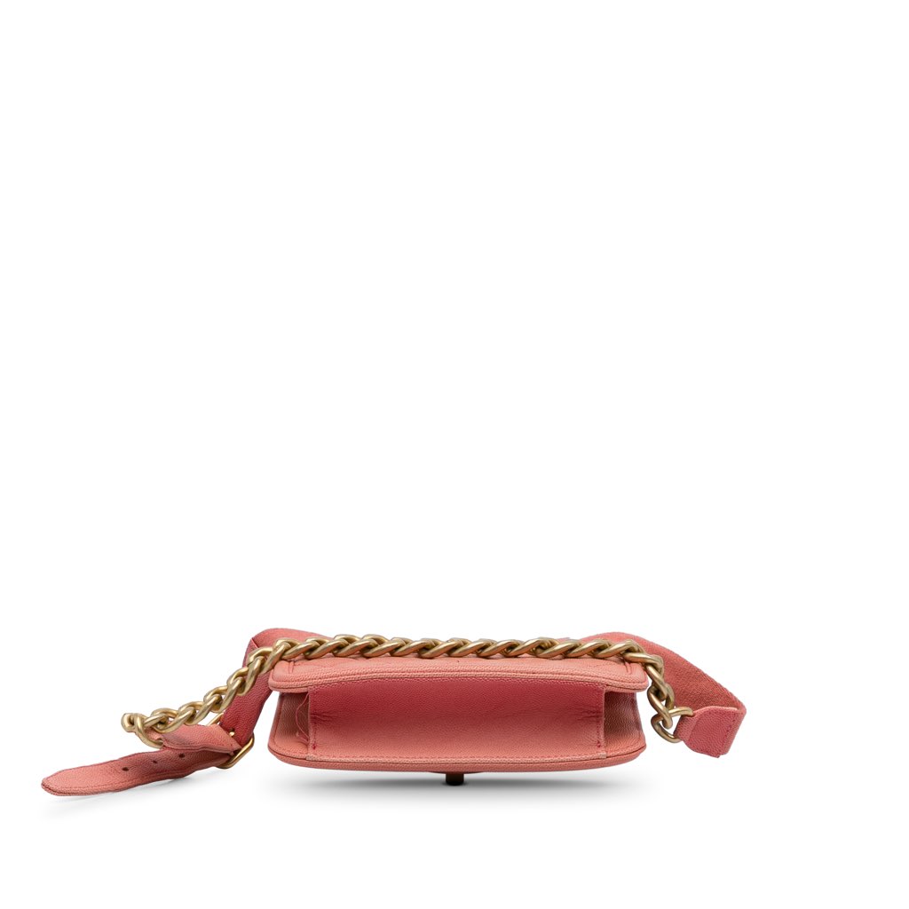 Chanel Caviar Sunset On The Sea Flap Belt Bag - 5