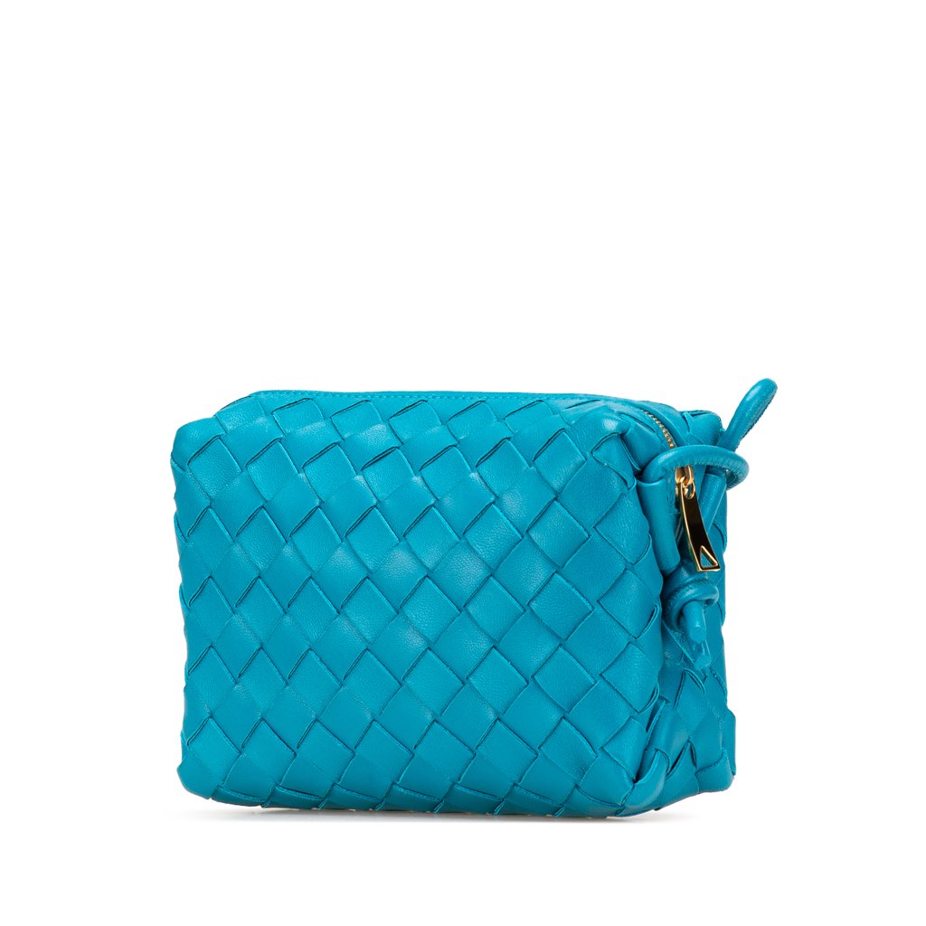 Bottega Veneta Mini Lambskin Intrecciato Loop Camera Bag - 2