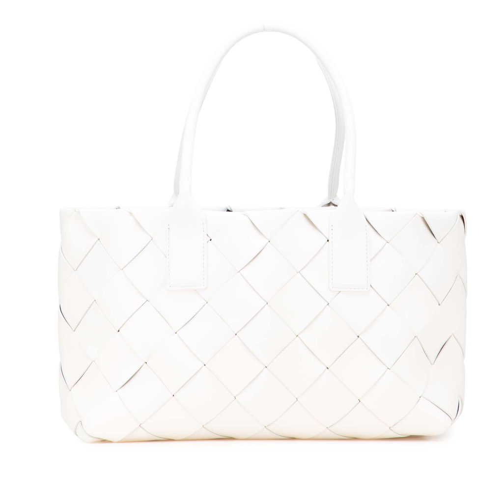 Bottega Veneta Small Lambskin Intrecciato Cabat Tote
