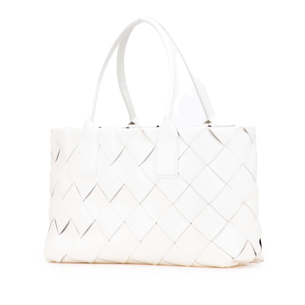Bottega Veneta Small Lambskin Intrecciato Cabat Tote - Back view