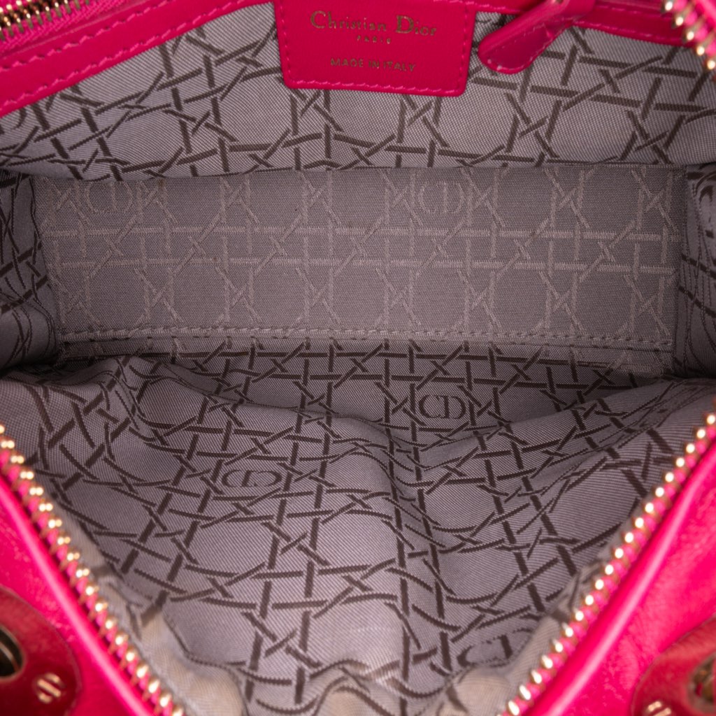 Dior Medium Lambskin Cannage Lady Dior - 4