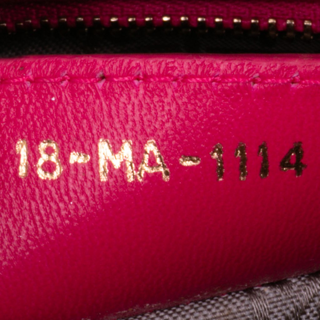 Dior Medium Lambskin Cannage Lady Dior - Side view