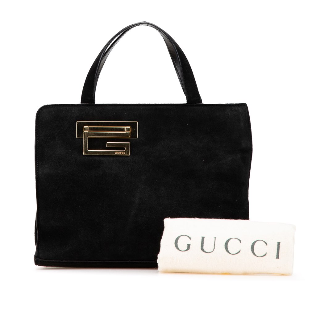 Gucci Suede Handbag - Image 13