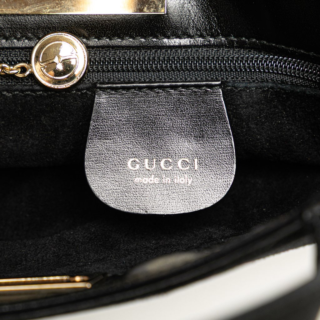 Gucci Suede Handbag - Side view