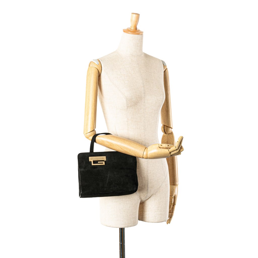 Gucci Suede Handbag - Image 12