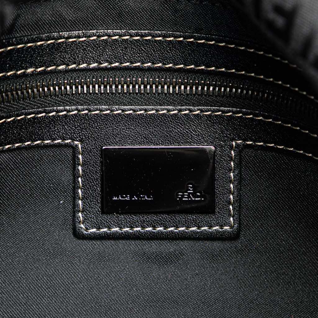 Fendi Zucchino Canvas Double Flap Shoulder Bag - 5