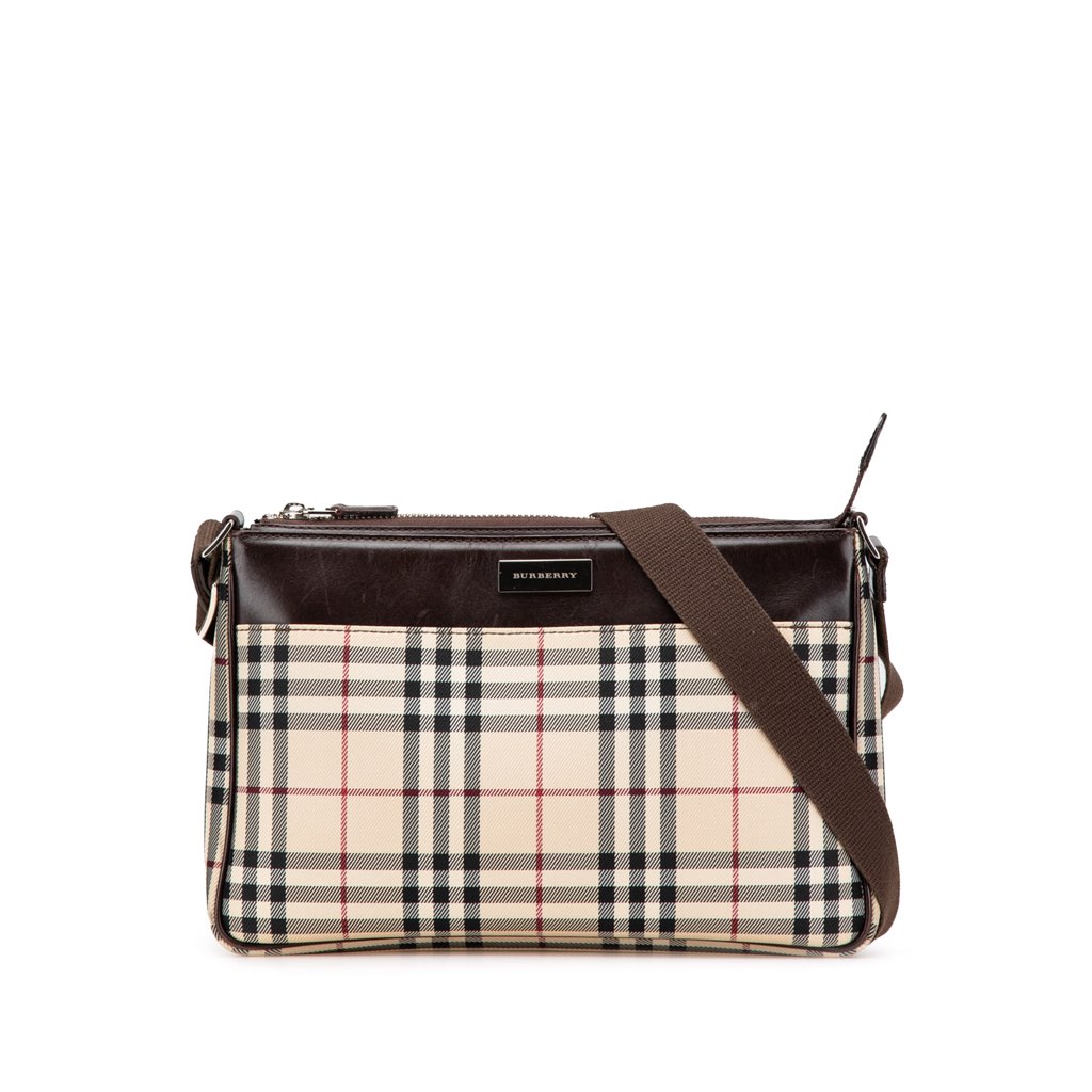 Burberry House Check Canvas Crossbody