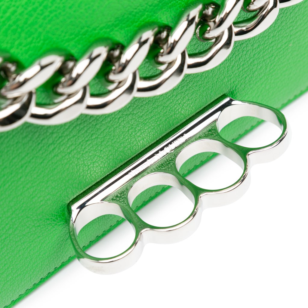 Alexander Mcqueen Calfskin Four Ring Knuckle Satchel - 5