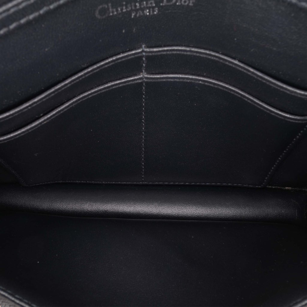 Dior Metallic Patent Microcannage Diorama Wallet on Chain - 4