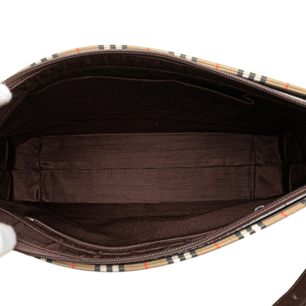 Burberry Haymarket Check Canvas Shoulder Bag - 4