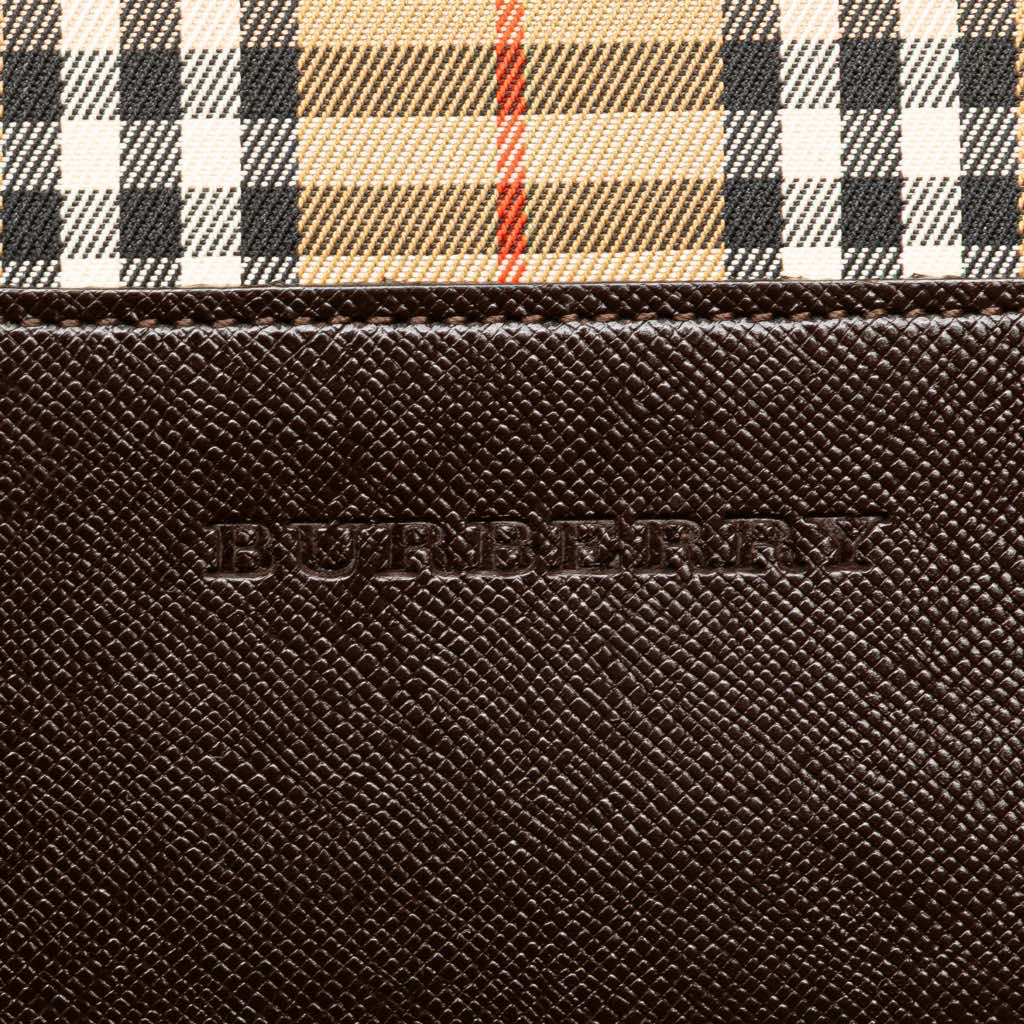 Burberry Haymarket Check Canvas Shoulder Bag - Side view
