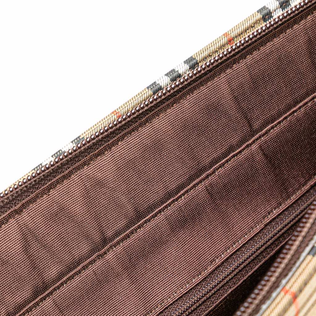 Burberry Haymarket Check Canvas Shoulder Bag - Image 10